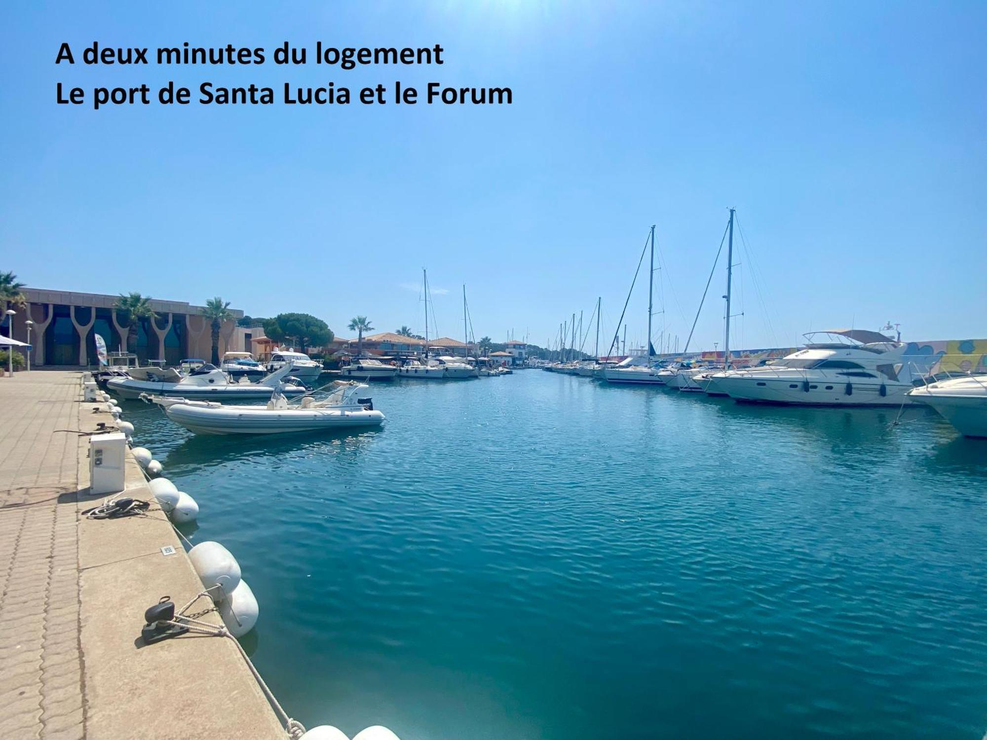 Saint-Raphaël Appartement Face Mer Et Port Santa Lucia Climatise Et Wifi מראה חיצוני תמונה